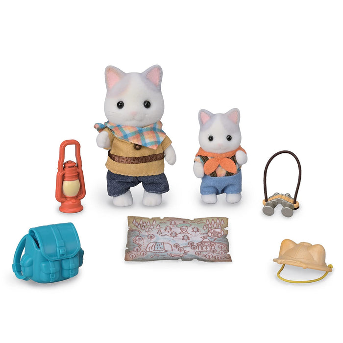 Epoch Sylvanian Families 拿鐵貓兄弟姊妹玩具屋套裝兒童玩具 3 歲以上