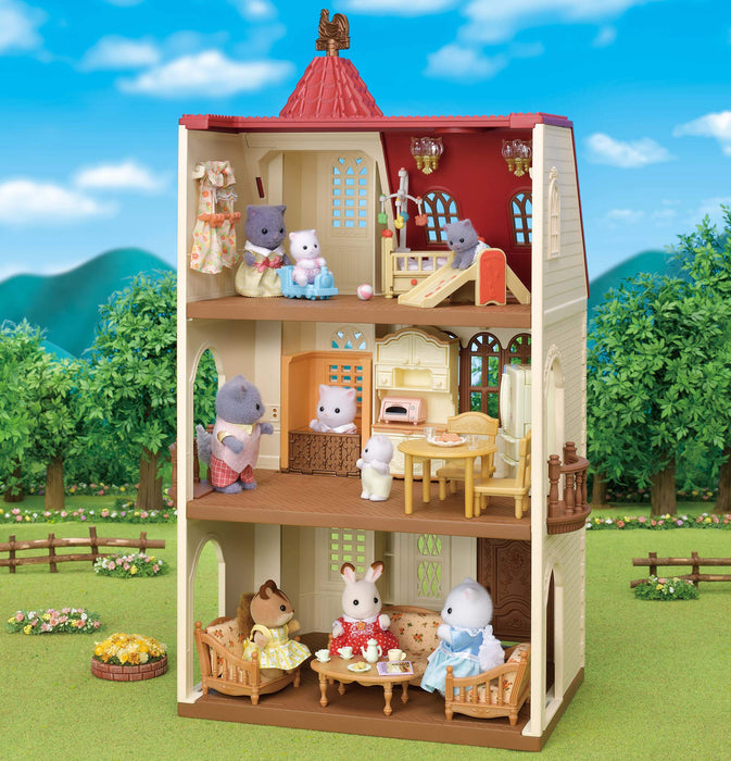 Epoch Sylvanian Families 住宅 红屋顶电梯 Ha-49