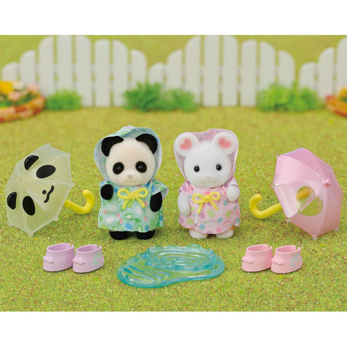 Epoch Sylvanian Families 玩具屋：Rain Play Nakayoshi 嬰兒套裝 S-74 適合 3 歲以上兒童