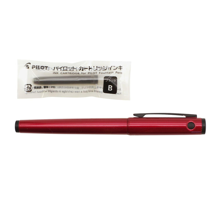 Pilot Active Red Lightive 钢笔 轻巧笔身 时尚简约设计 中号笔尖