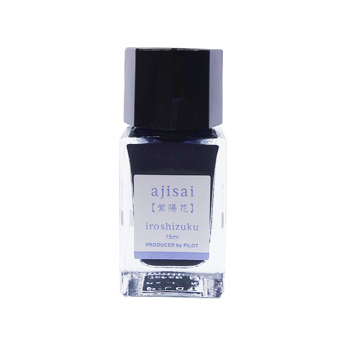 Pilot Fountain Pen with Hydrangea Water-Based Ink Iroshizuku Mini 15ml Bottle