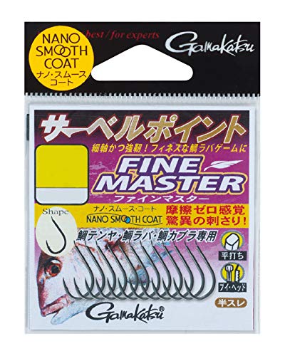 Gamakatsu Rose Saber Point Fine Master Ns Ss Hooks for Precision Fishing