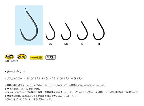 Gamakatsu Rose Saber Point Fine Master Ns Ss Hooks for Precision Fishing