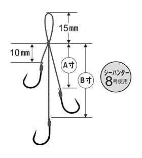 Gamakatsu 螺紋 Sabre Point Hooking Master - 3 件裝 F132 L 掛鉤