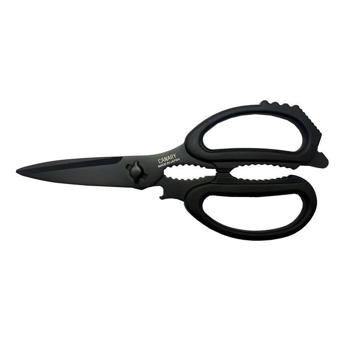 Hasegawa Knives EL-210-BK Canary Kitchen Scissors in Elegant Black