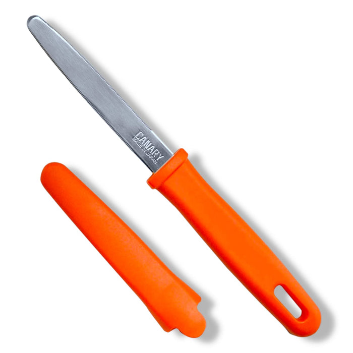 Hasegawa Knives Dan-Chan Cardboard Cutter with Cap Orange 19x0.8x2.2cm DC-191C