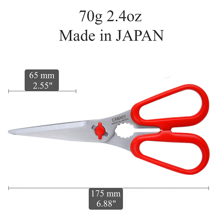 Hasegawa Knives - Red TH-175 Kitchen Table Scissors