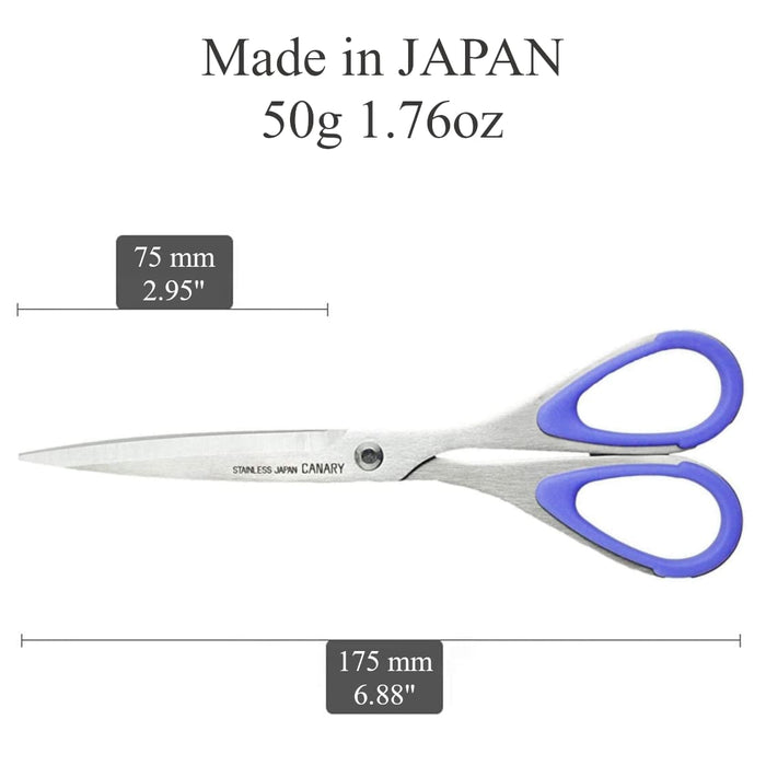 Hasegawa Knives Office Scissors Sword Tip Blue 17.5cm Total 7.5cm Blade Length