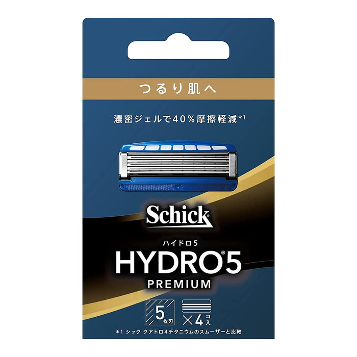 Schick Hydro 5 Smooth Skin Replacement Blades 4-Piece Set with Skin Guard