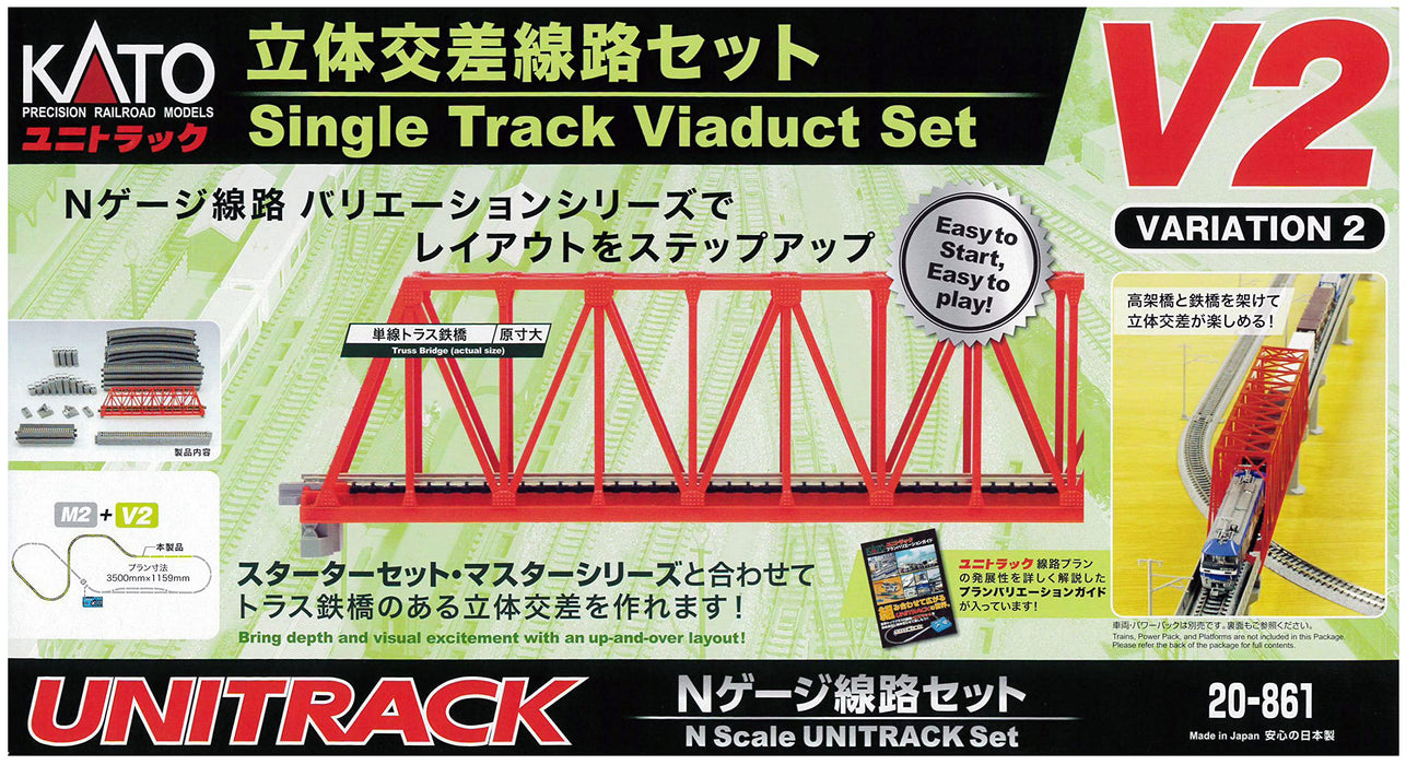 Kato N Gauge Inner Double Track 20-861 Rail Set V2