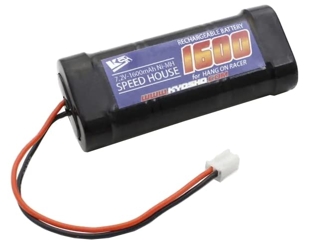 Kyosho 7.2V-1600Mah 鎳氫電池 71351 微型插頭，適用於 Hang-On Racer