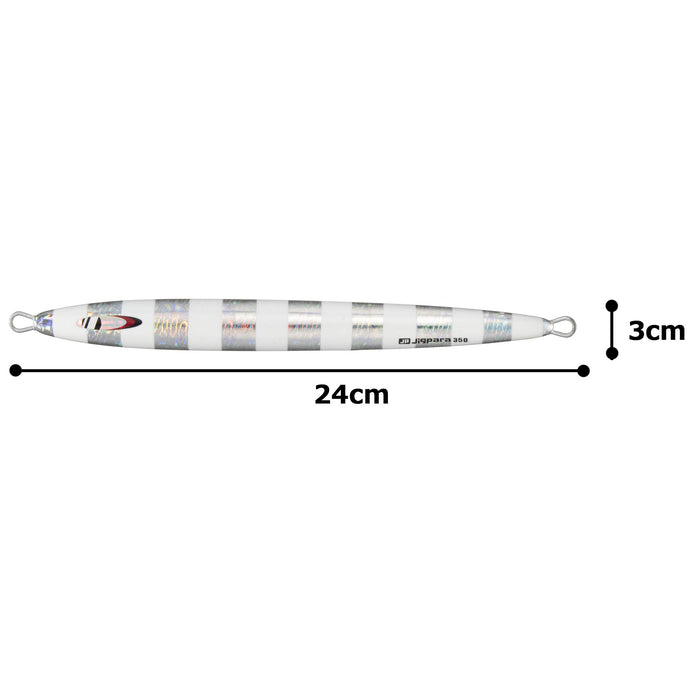 Major Craft 長慢 350G Jig Para 垂直金屬 Jig 斑馬發光