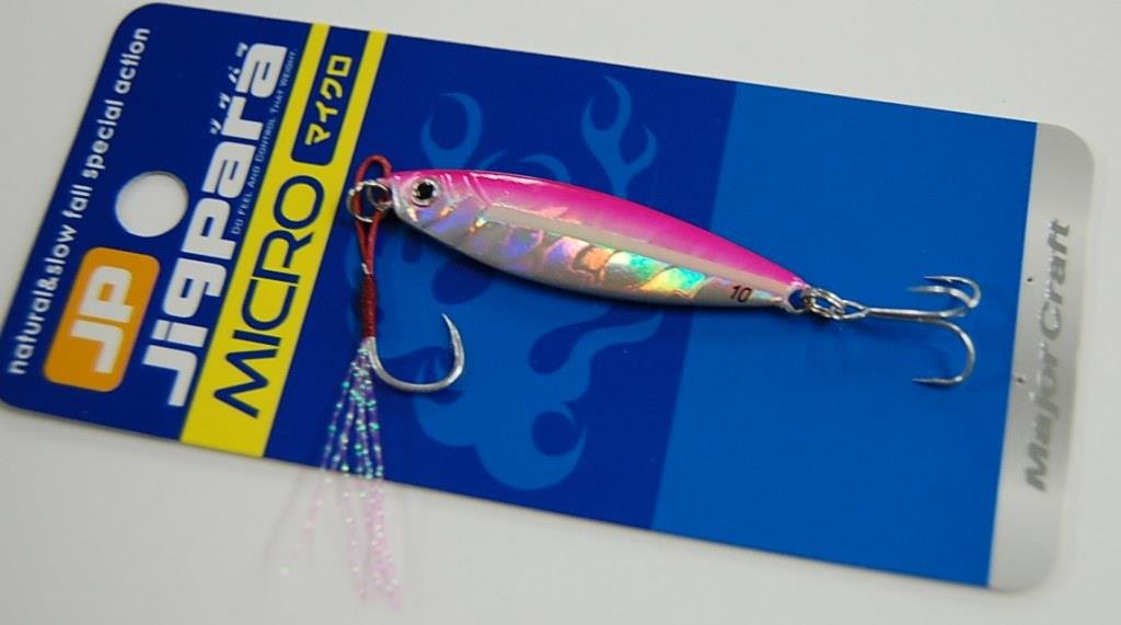 Major Craft Jigpara Micro 10G Glow Pink Fishing Lure