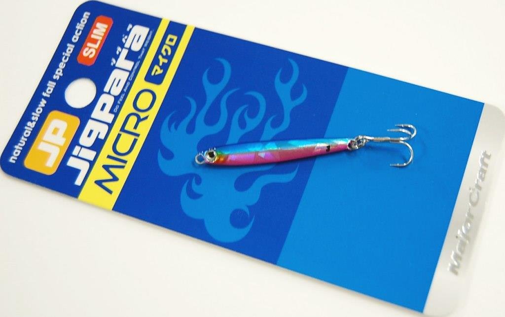 Major Craft Jigpara Micro Slim Lure 3G Zebra Glow - 超輕跳汰解決方案