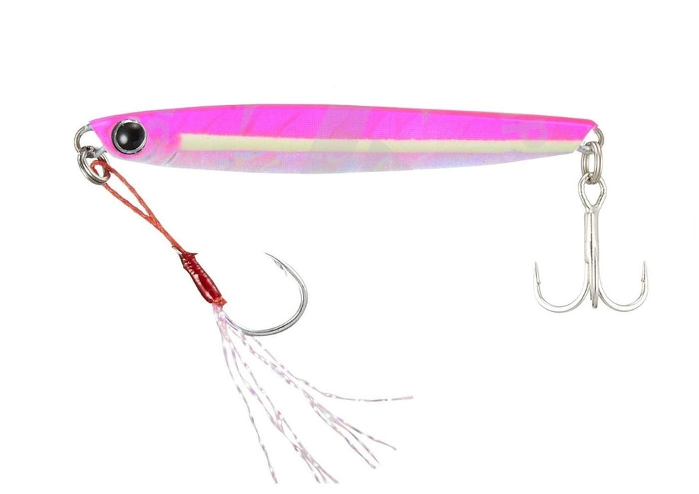 Major Craft Jigpara Micro Slim 7G 發光粉紅金屬魚餌