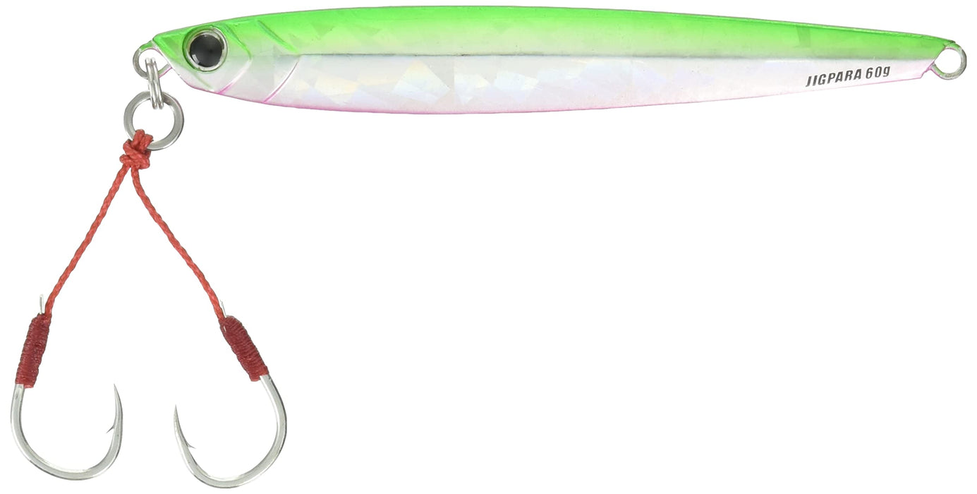 Major Craft Jigpara Semi-Long Metal Jig 40G Green Back Lure