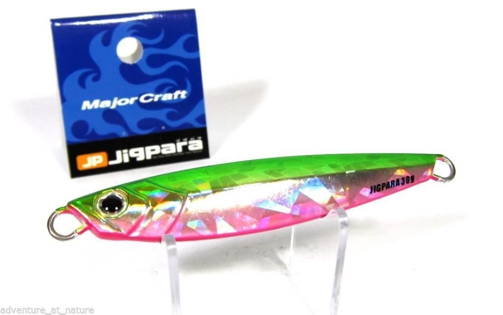 Major Craft Jigpara Semi-Long Metal Jig 40G Green Back Lure