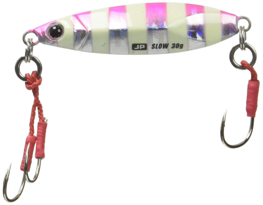 Major Craft Jigpara Shore Slow 30G Metal Jig #26 Zebra Pink Jpslow-30