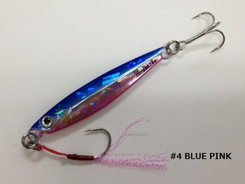 Major Craft Jigpara Short 20G Blue Pink Lure - Ideal for Coastal Fishing