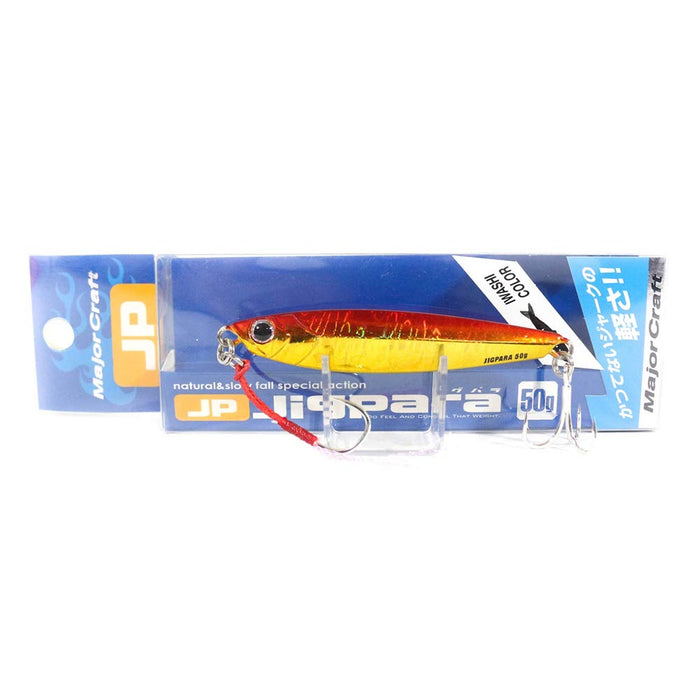 Major Craft Jigpara Short 50G Lure Red Gold - Premium Metal Jig