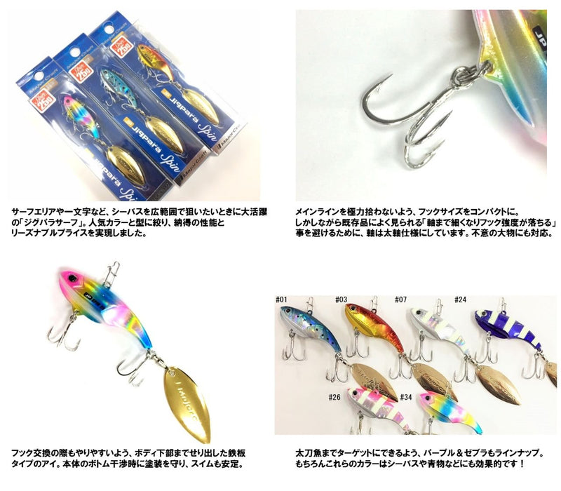 Major Craft Jigpara Spin 25G Cotton Candy Fishing Lure