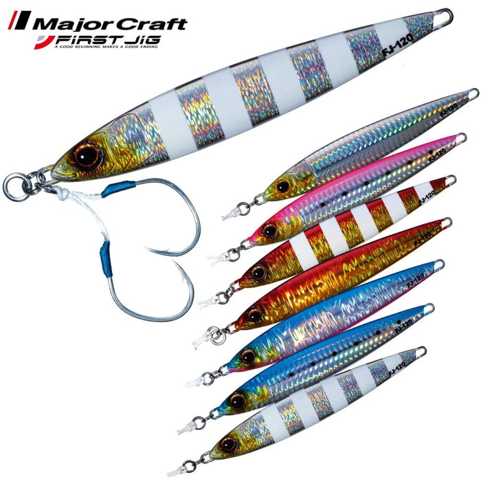 Major Craft 金屬 Jig First Jig 120G 斑馬紅金 Fj120 路亞