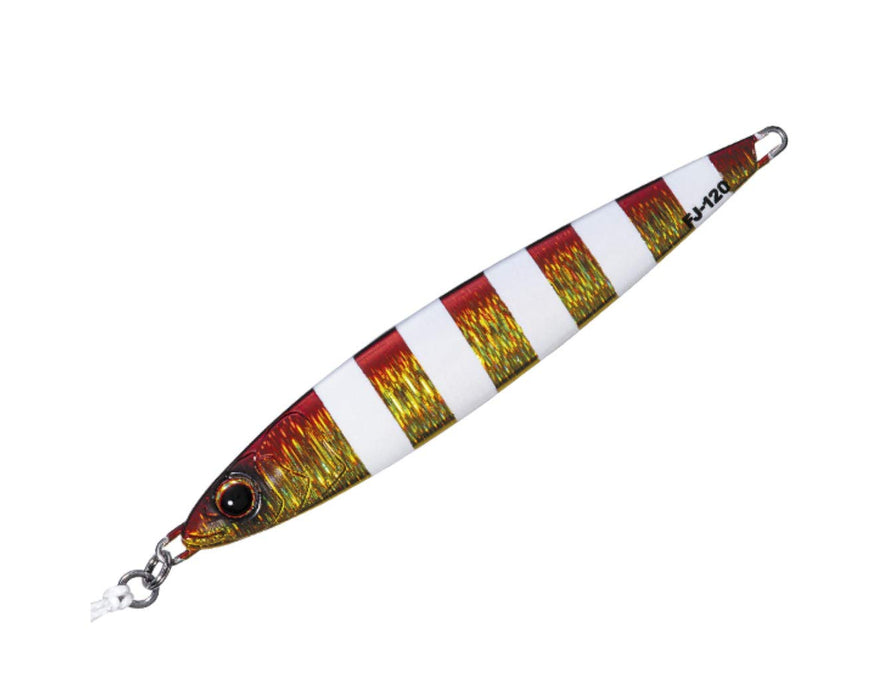 Major Craft Metal Jig 200G - First Jig 48 in Zebra Red Gold Lure