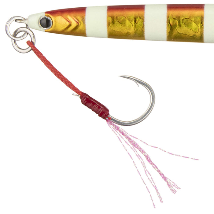 Major Craft Metal Jig Maki Jig Jet 40G Zebra Red Gold #77 Fishing Lure