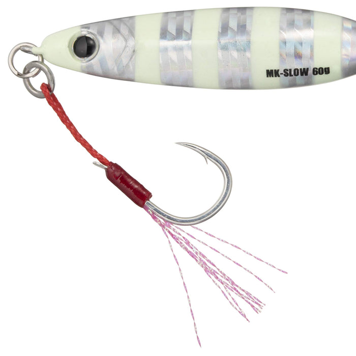 Major Craft Metal Jig Maki Slow 60G Zebra Glow #7 Fishing Lure