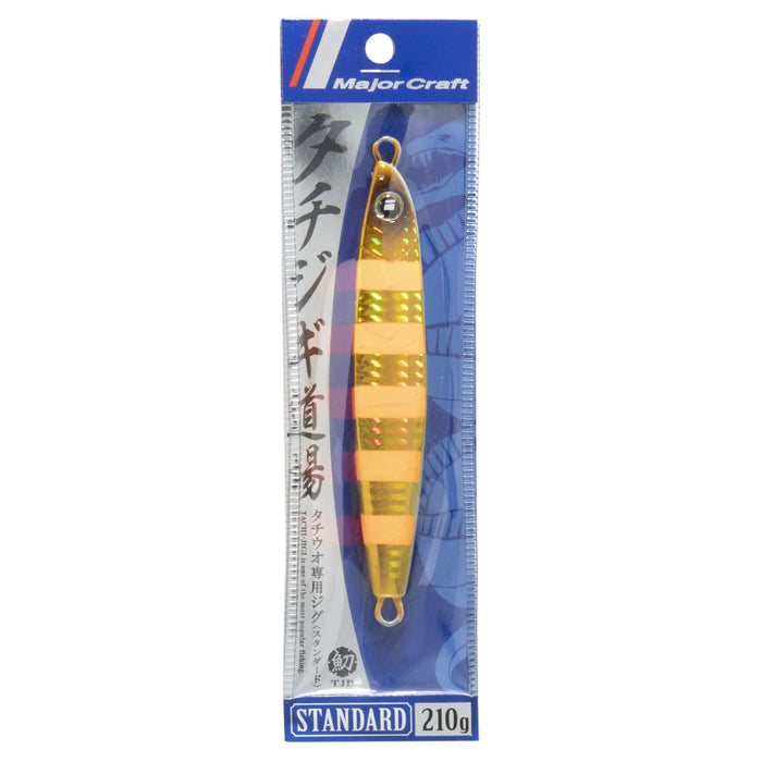 Major Craft Metal Jig Tachijigi Dojo Standard 210G Zebra Red Gold Lure #4