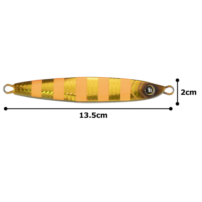 Major Craft Metal Jig Tachijigi Dojo Standard 210G Zebra Red Gold Lure #4