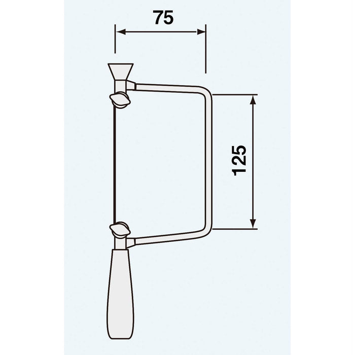 Engineer Metalworking Saw TN-01 Model 125x75mm Frame Size