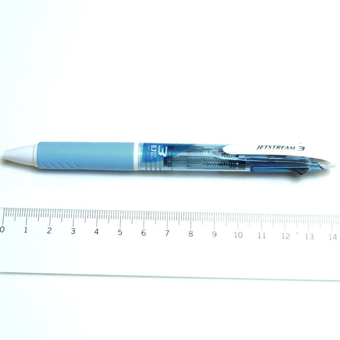 Mitsubishi Pencil Jet Stream 3 Color Ballpoint Pen 0.7mm Easy To Write Light Blue