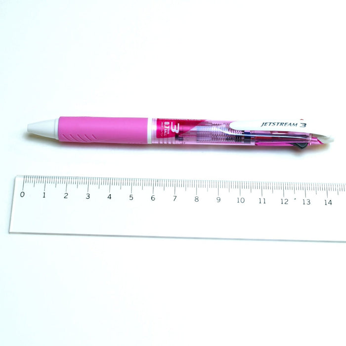 Mitsubishi Pencil Jet Stream 3-Color 0.7mm Ballpoint Pen - Pink Easy to Write