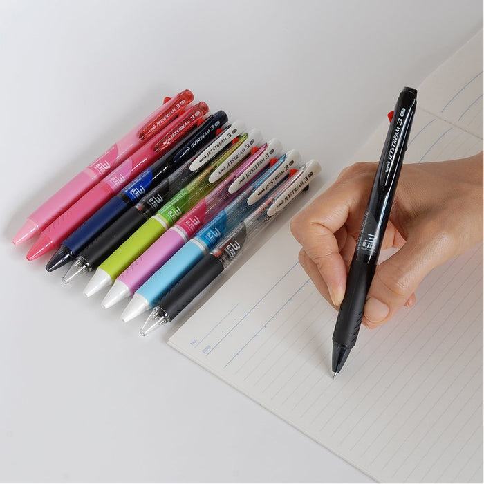 Mitsubishi Pencil 3-Color Jet Stream Ballpoint Pen 0.7 Transparent Easy Write