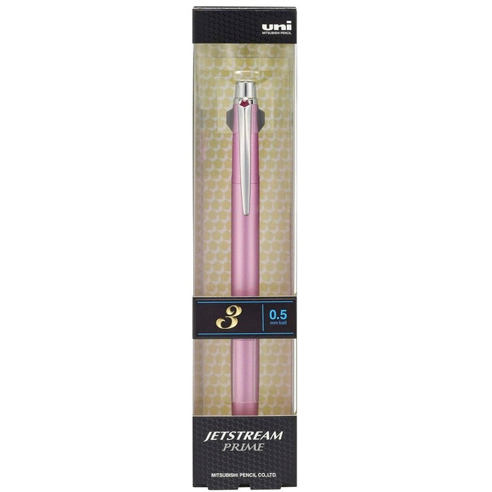 Mitsubishi Pencil Jet Stream Prime 0.5 3-Color Ballpoint Pen Light Pink Easy Write