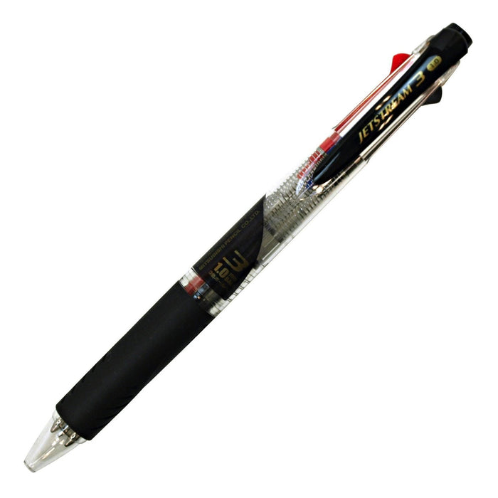 Mitsubishi Pencil Jetstream 3-Color Ballpoint Pen 1.0 Point Transparent Easy Writing