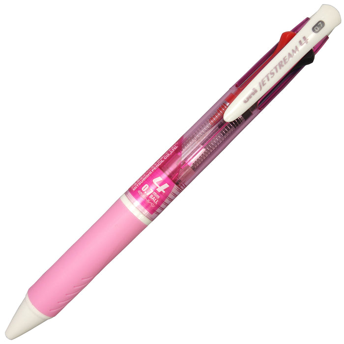 Mitsubishi Pencil 4-Color Jet Stream 0.7 Ballpoint Pen in Pink - Easy to Write