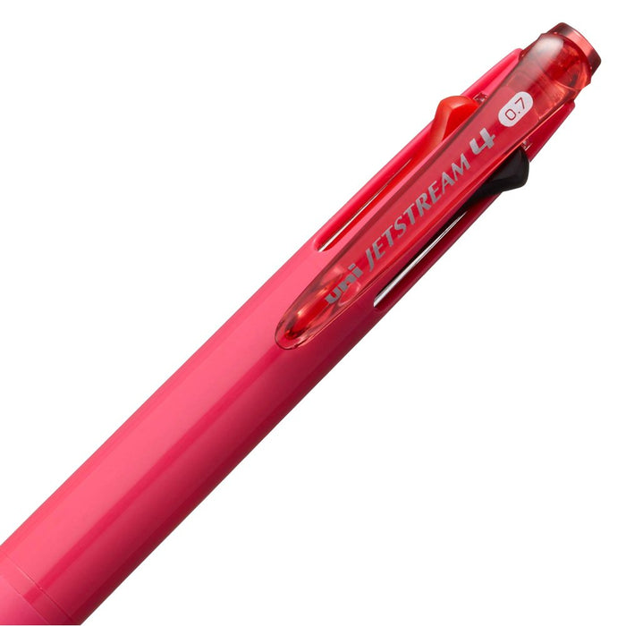 Mitsubishi Pencil Jet Stream 4-Color Ballpoint Pen Easy-to-Write 0.7mm Rose Pink