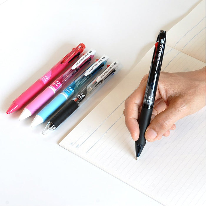 Mitsubishi Pencil Jet Stream 4 Color 0.7 Ballpoint Pen Transparent and Easy to Write