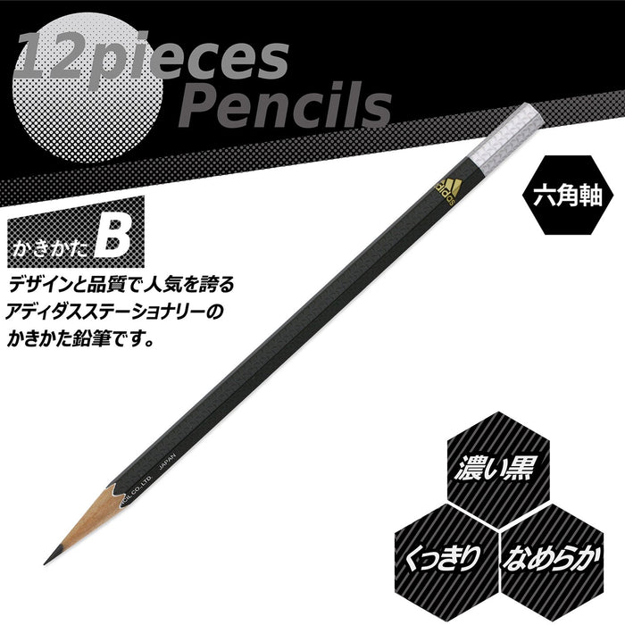 Mitsubishi Pencil Hexagonal Shaft Black Gold Uni Drawing Pencil Ai04 B 1 Dozen