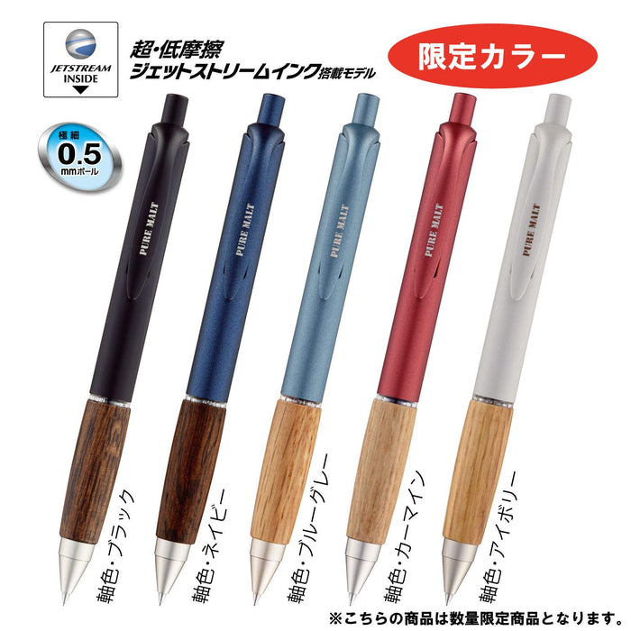 Mitsubishi Pencil Pure Malt Ivory Ballpoint Pen with Jet Stream Inside Sxn70505.Iv