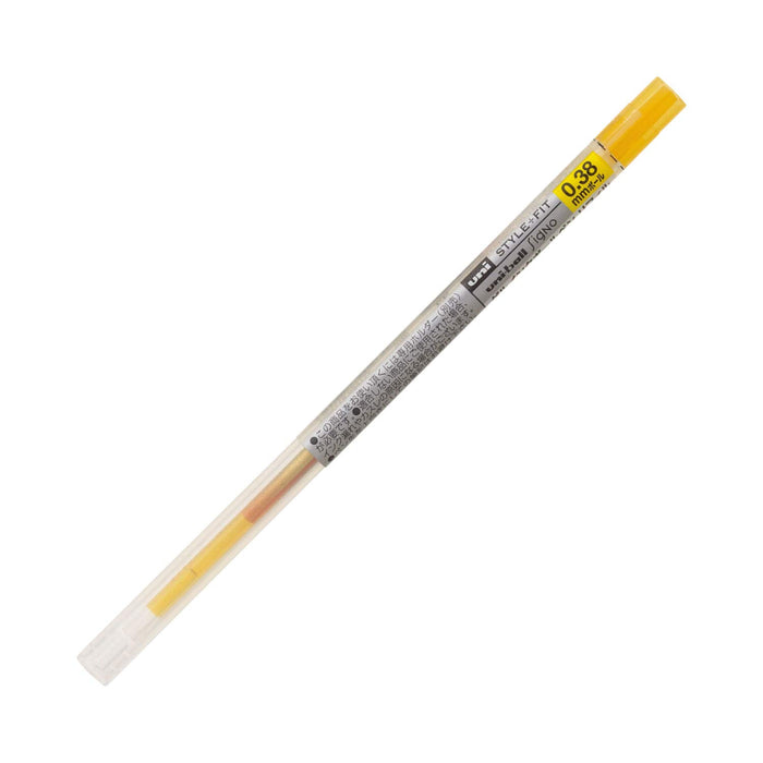 Mitsubishi Pencil Golden Yellow Ballpoint Pen Refill Style Fit 0.38 Umr10938.69