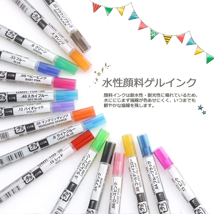 Mitsubishi Pencil Ballpoint Pen Refill 10-Pack Style Fit 0.38 Violet Umr10938.12