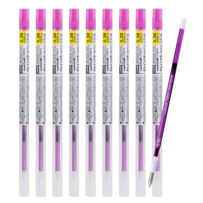 Mitsubishi Pencil Ballpoint Pen Refill Signo Pink 0.38 Style Fit Pack of 10