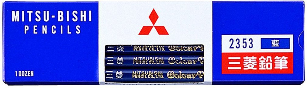 Mitsubishi Pencil 2353 - Indigo Colored Pencils 1 Dozen Pack