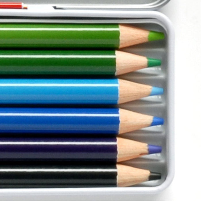 Mitsubishi Pencil 6 Piece Set 12 Standard Colors K51212C Colored Pencils