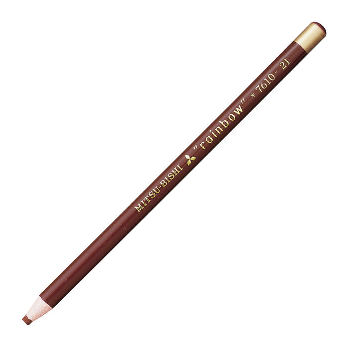 Mitsubishi Pencil Aqueous Dermatograph No.7610 Brown Colored Pencils 1 Dozen