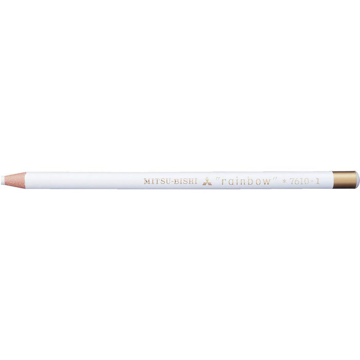 Mitsubishi Pencil No.7610 - White Aqueous Dermatograph Colored Pencil Pack of 12