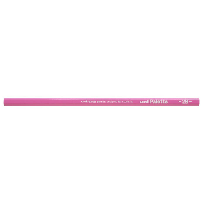 Mitsubishi Pencil Uni Palette 2B Drawing Pencils in Pastel Pink - Pack of 12